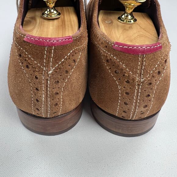 Ted Baker London Oalvinn Brown Suede Oxford Brogue Wingtip Shoes Mens Size 9 main image 4